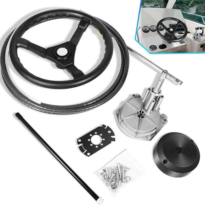 Fishing Boat Steering Wheel - Boats Steering System, 15 Feet Cable